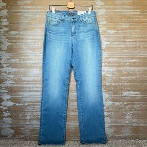 NYDJ Marilyn Straight Leg Jeans Medium Wash Stretch Classic Womens 10